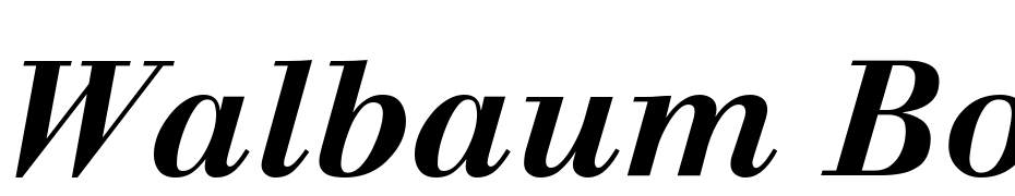 Walbaum Bold Italic Oldstyle Figures Font Download Free